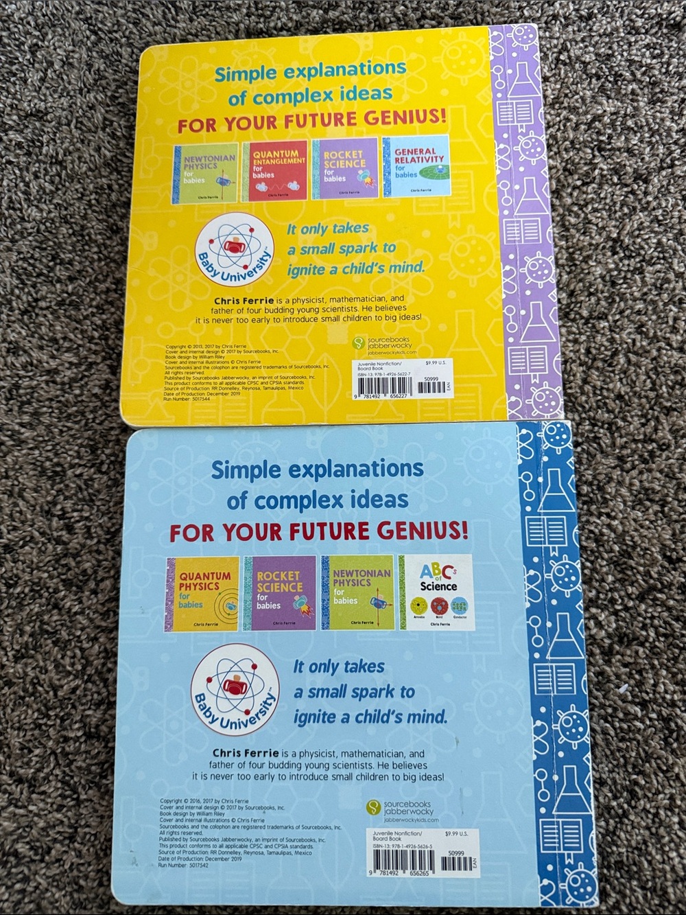 General Relativity and Quantum Physics for Babies - 2 Board Books - Picture 2 of 4